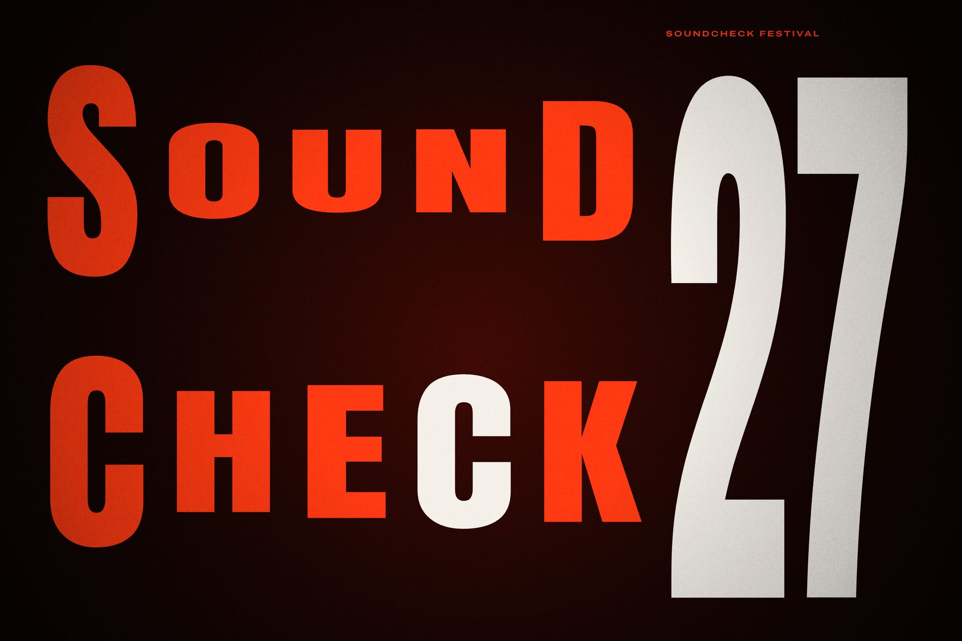 Soundcheck '27 — key visual